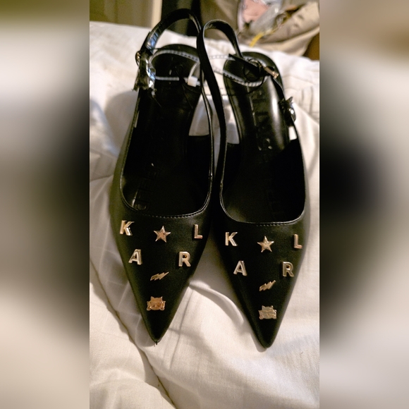 Karl Lagerfeld Sling Pumps Size 8 - Picture 2 of 8